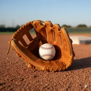 Side-by-side comparison illustrating the ideal shallow pocket depth of a Heart of the Hide glove, perfect for quick infield transfers.