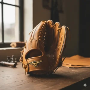 An 11.5-inch infield Japanese baseball glove showing the shallow, precise pocket preferred for quick transfers.