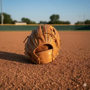 A smaller slowpitch softball glove designed specifically for infielders, emphasizing quick hands and shallow pockets.