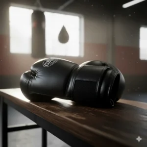 Black Cleto Reyes gloves with the convenient hook-and-loop (Velcro) wrist closure, ideal for quick gym sessions.