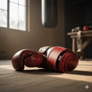 Close-up view of the secure velcro closure system and extended wrist cuff designed for maximum support on Muay Thai gloves.